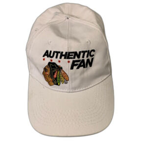 Chicago Blackhawks Authentic Fan NBC Sports Chicago White Logo Baseball Cap